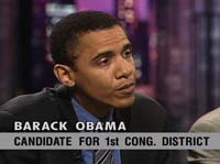 Barack Obama on WTTW's "Chicago Tonight" program